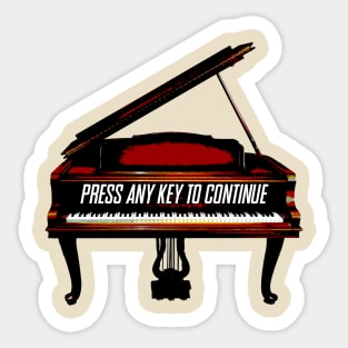 Press Any Key To Continue Sticker